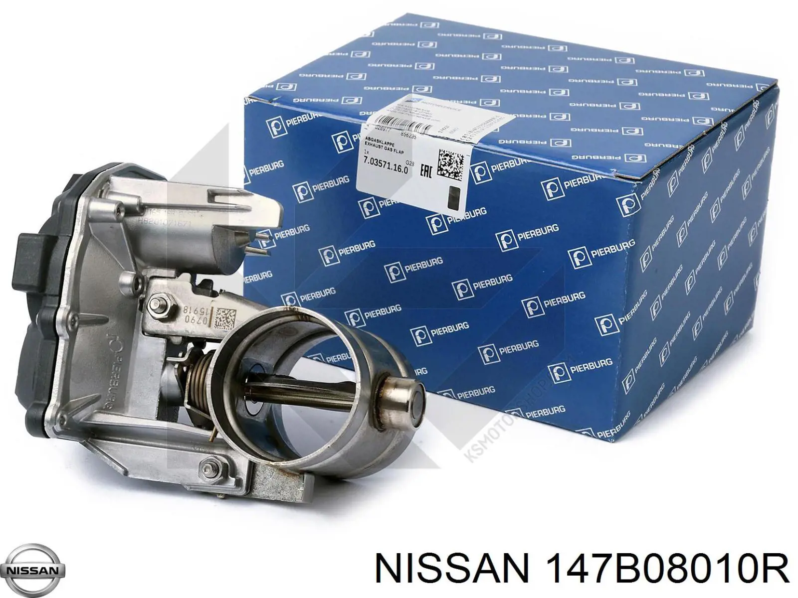 Comporta de regulação EGR 50885503 Nissan/Infiniti