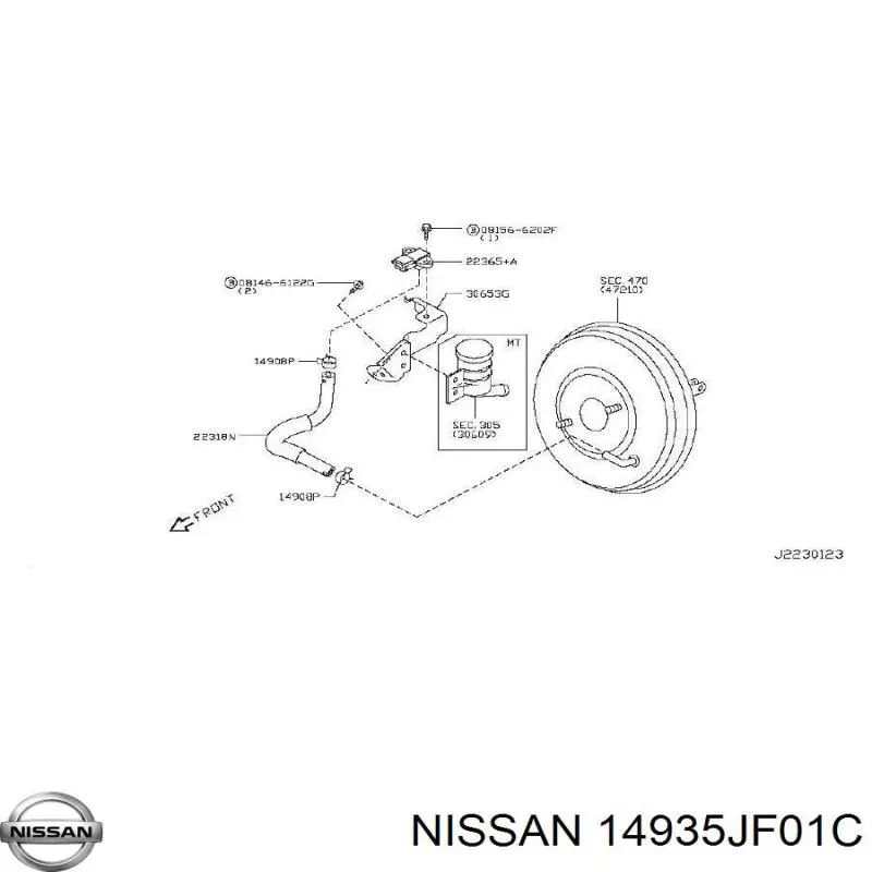 Compre 14935JF01C Nissan/Infiniti Válvula de adsorvedor dos vapores de combustível