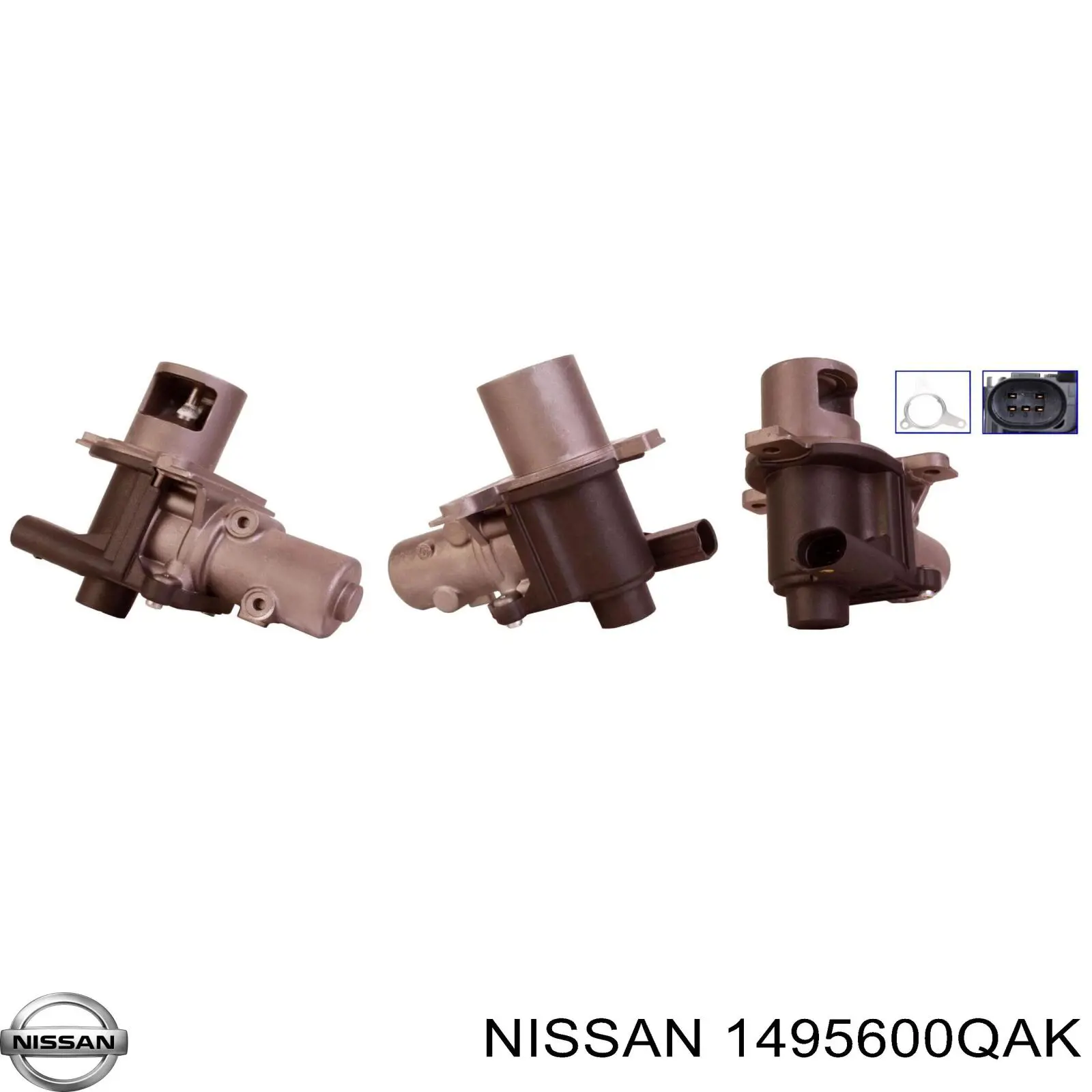 1495600QAK Nissan/Infiniti Válvula EGR de recirculação dos gases