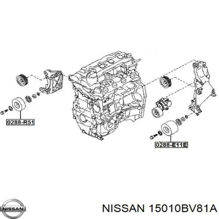 15010BV82A Nissan/Infiniti Bomba de óleo