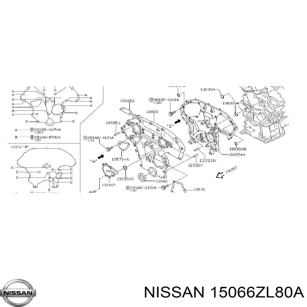  Nissan/Infiniti 15066ZL80A