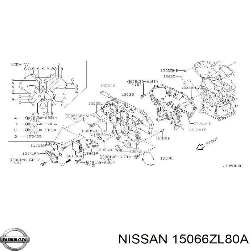  Nissan/Infiniti 15066ZL80A preço, a partir de 19,58 USD