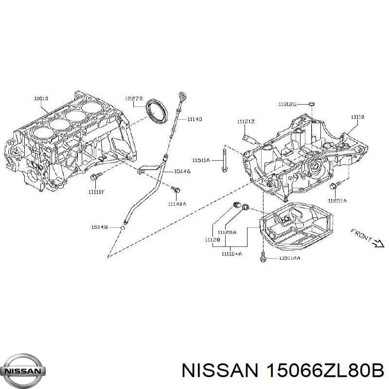 Compre 15066ZL80B Nissan/Infiniti Vedante de bomba de óleo