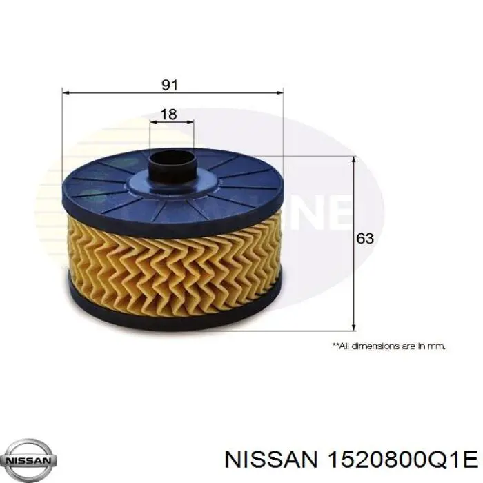 Tampa do filtro de óleo Nissan/Infiniti 1520800Q1E preço, a partir de 13,82 USD