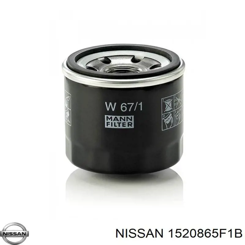 Compre 1520865F1B Nissan/Infiniti Filtro de óleo