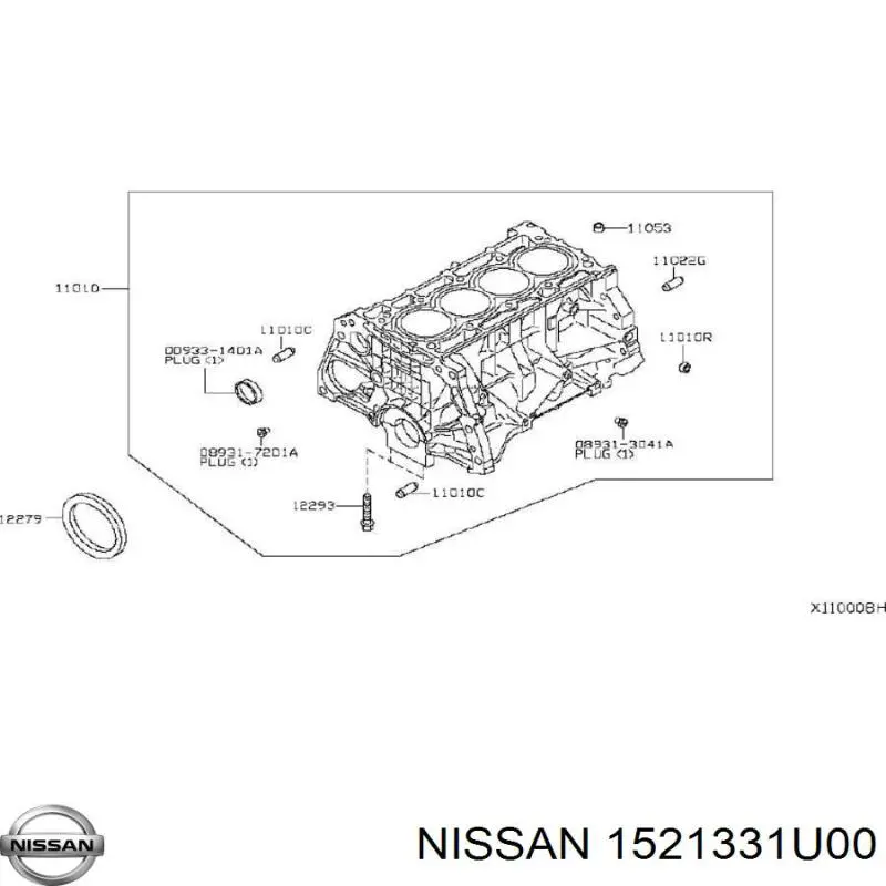  Nissan/Infiniti 1521331U00 preço, a partir de 49,08 USD