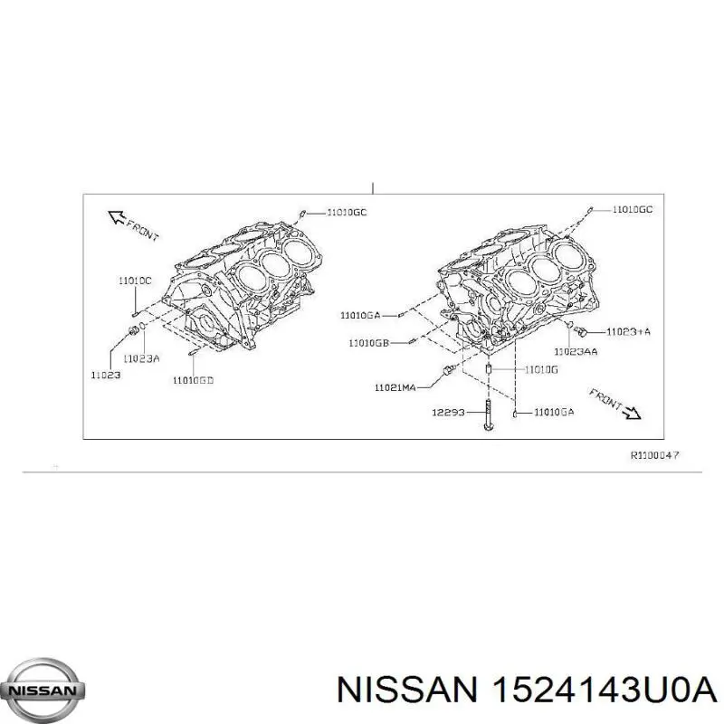 Compre 1524143U0A Nissan/Infiniti Válvula de regulação de pressão de óleo