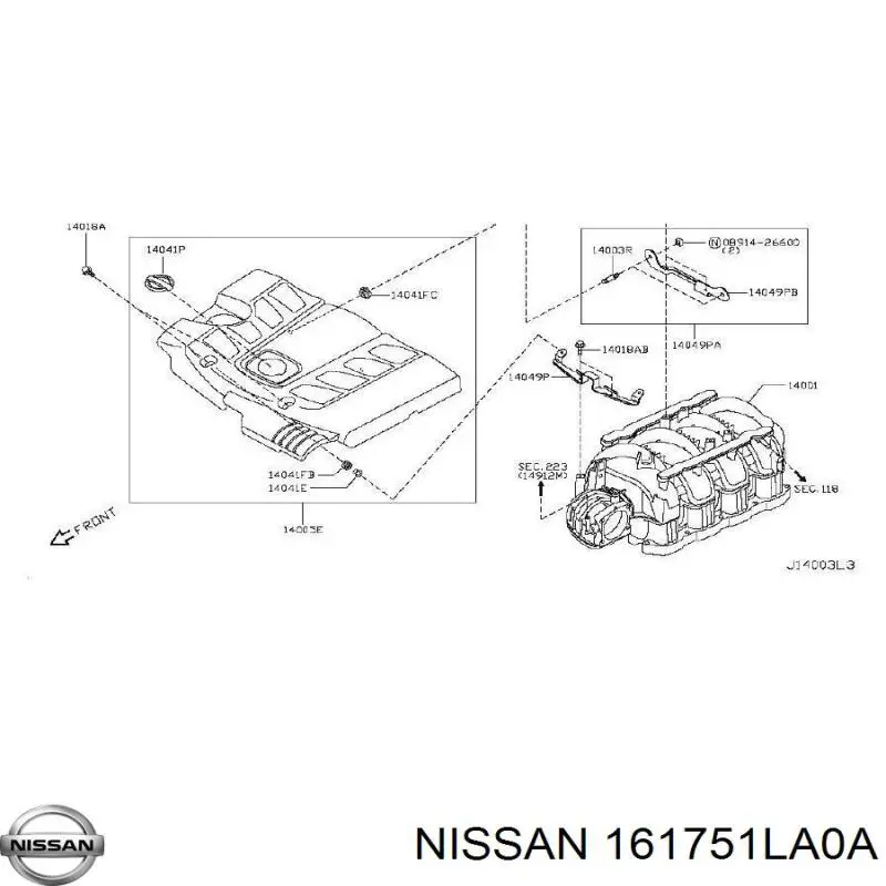 Compre 161751LA0A Nissan/Infiniti Vedante da válvula de borboleta
