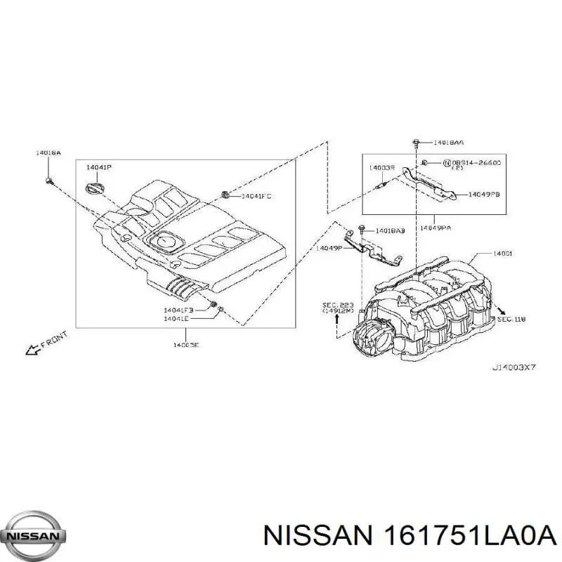 Vedante da válvula de borboleta Nissan/Infiniti 161751LA0A preço, a partir de 6,30 USD