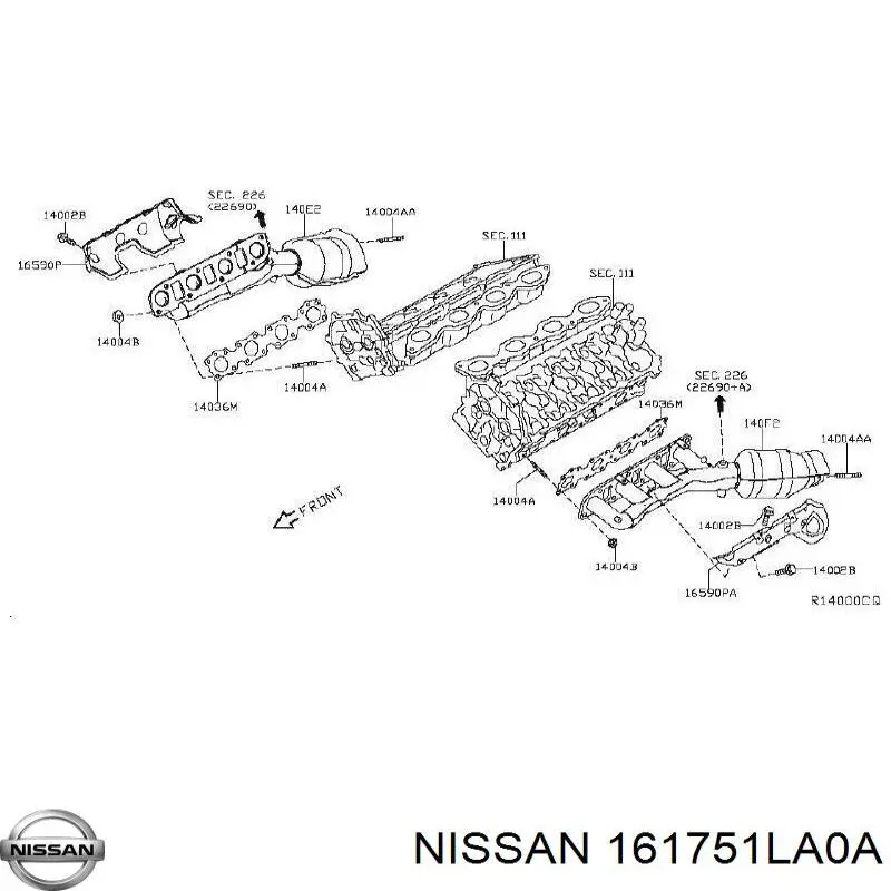 Vedante da válvula de borboleta 161751LA0A Nissan/Infiniti