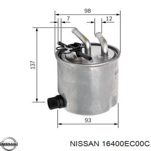 Compre 16400EC00C Nissan/Infiniti Filtro de combustível