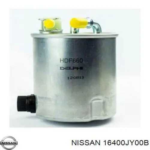 Filtro de combustível 16400JY00B Nissan/Infiniti