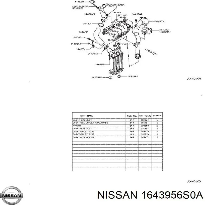 1643956S0A Nissan/Infiniti 