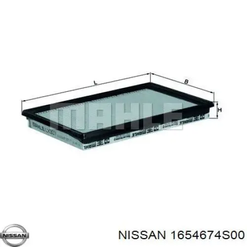 Compre 1654674S00 Nissan/Infiniti Filtro de ar