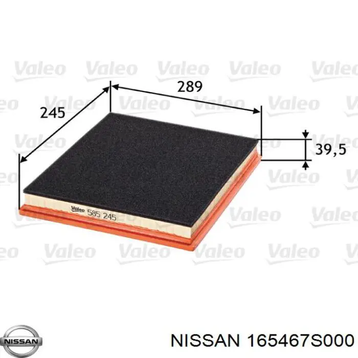 Compre 165467S000 Nissan/Infiniti Filtro de ar