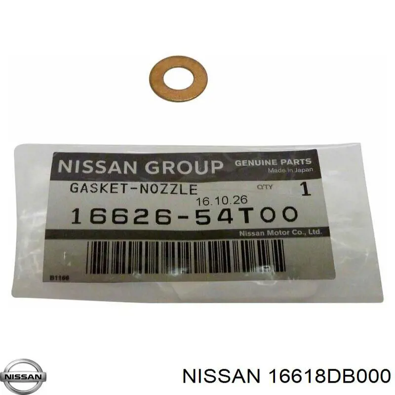 Kit de reparação do injetor 16618DB000 Nissan/Infiniti