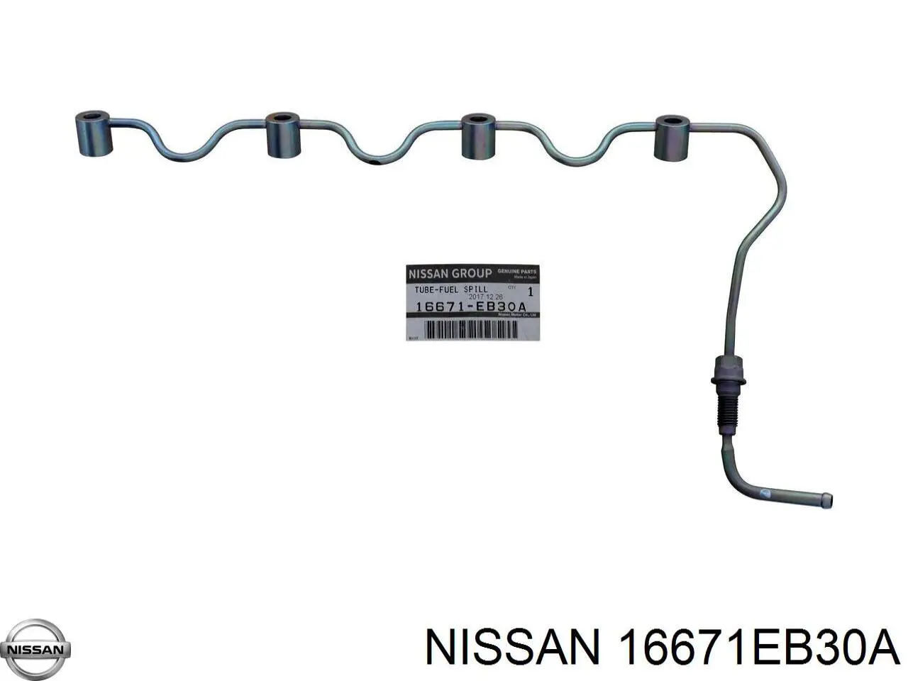 16671EB30A Nissan/Infiniti Tubo de combustível, inverso desde os injetores