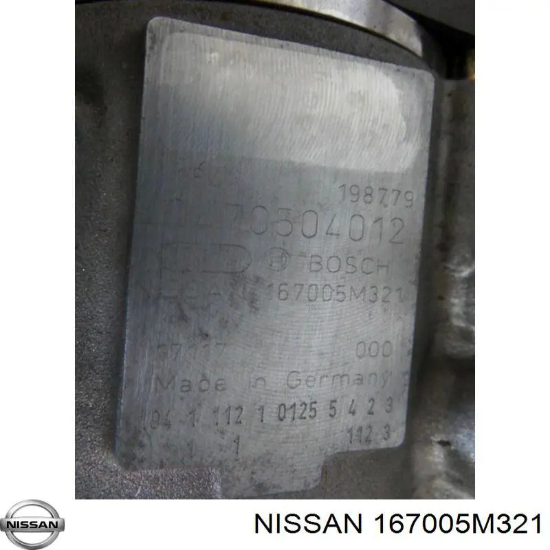 167005M321 Nissan/Infiniti Bomba de combustível de pressão alta