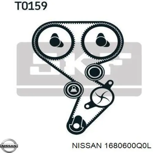 Correia do mecanismo de distribuição de gás, kit Nissan/Infiniti 1680600Q0L preço, a partir de 84,84 USD