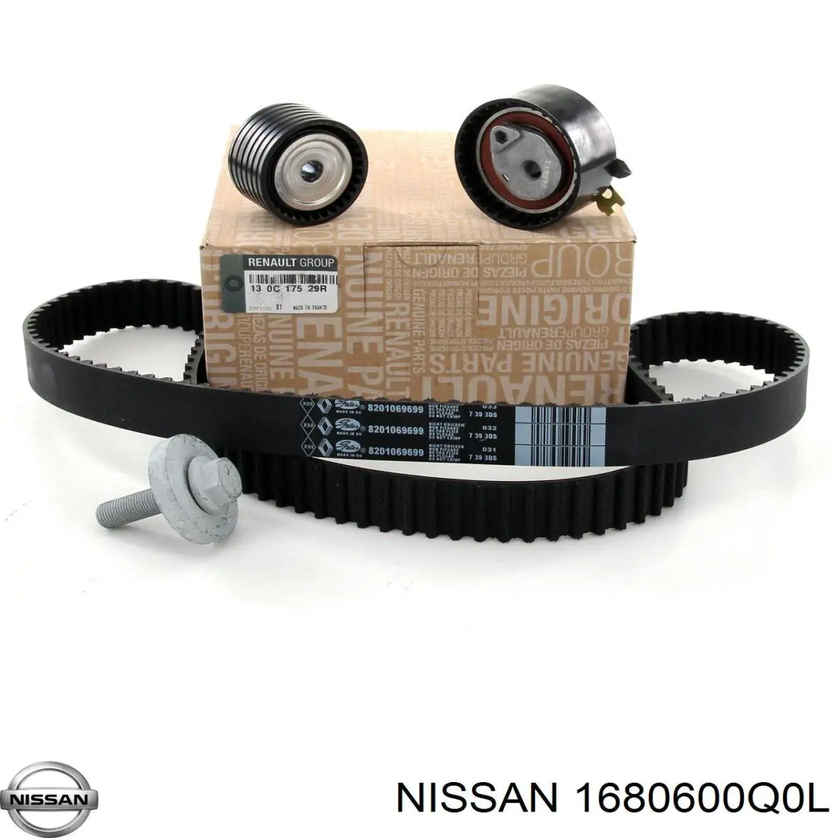 Compre 1680600Q0L Nissan/Infiniti Correia do mecanismo de distribuição de gás, kit