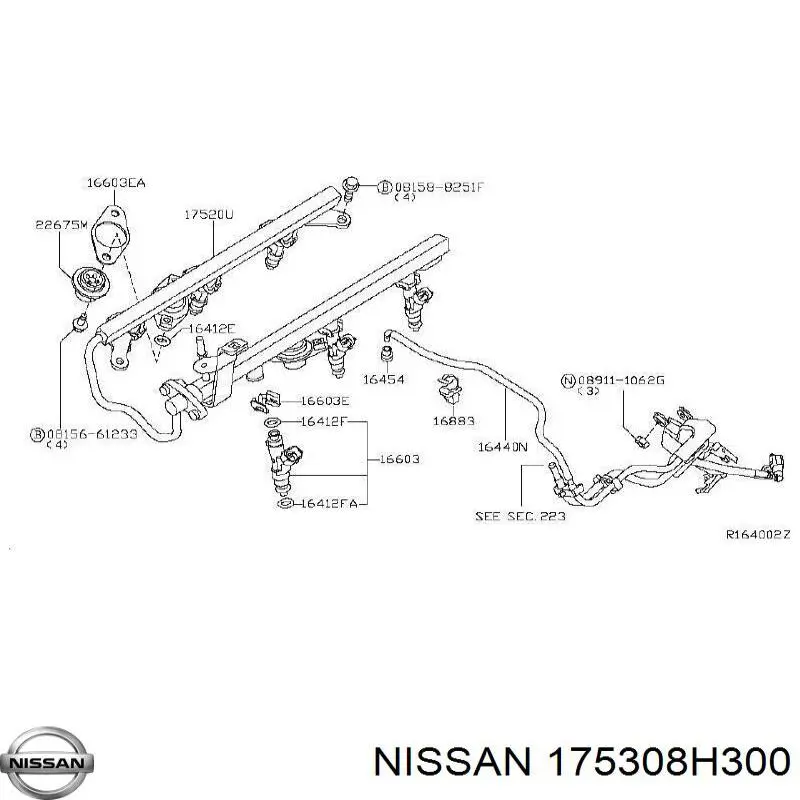  Nissan/Infiniti 175308H300 preço, a partir de 64,91 USD