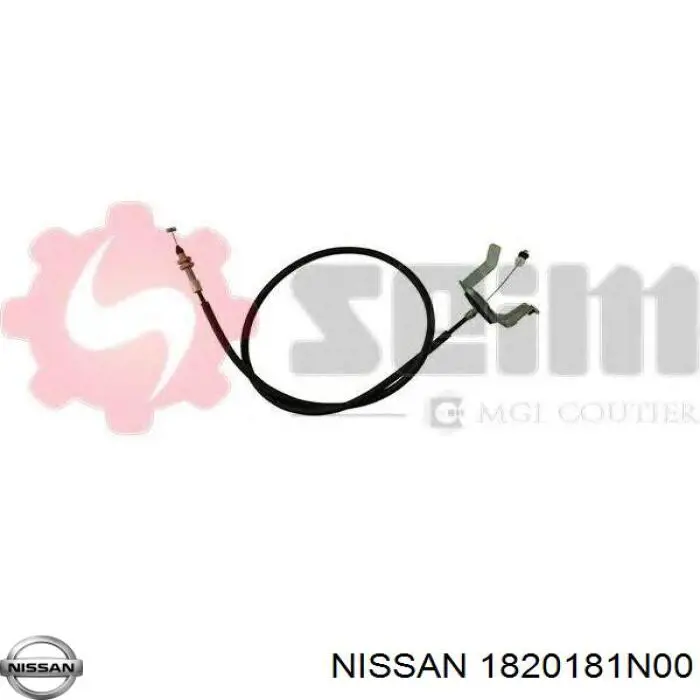 Cabo/pedal de gás (de acelerador) Nissan Primera  P10