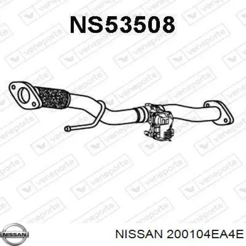 Silenciador, parte dianteira Nissan/Infiniti 200104EA4E preço, a partir de 163,45 USD
