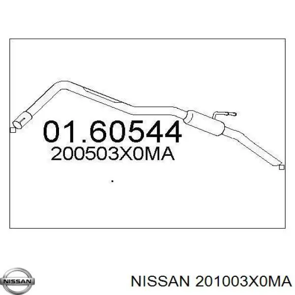 Silenciador, parte central Nissan/Infiniti 201003X0MA preço, a partir de 112,11 USD
