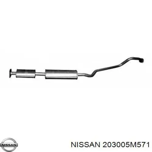 Silenciador, parte central Nissan/Infiniti 203005M571 preço, a partir de 80,02 USD