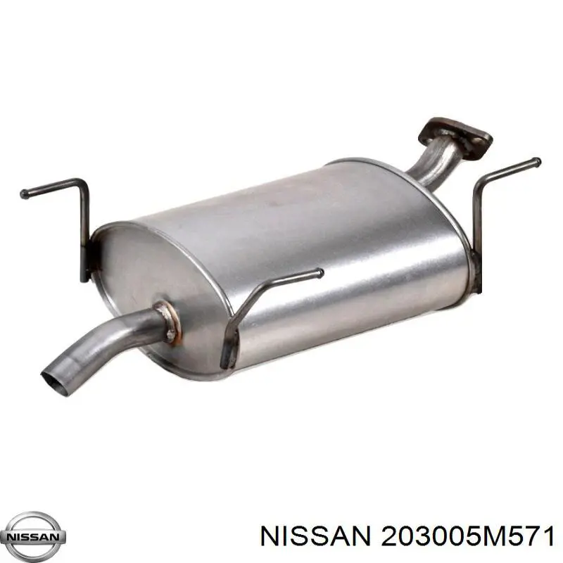 Compre 203005M571 Nissan/Infiniti Silenciador, parte central