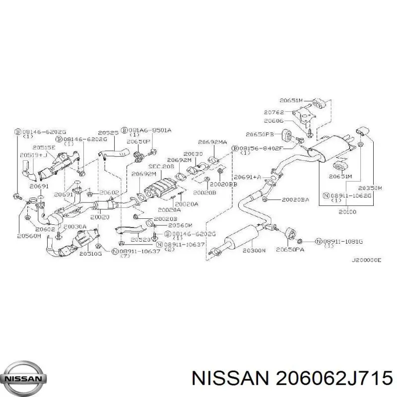 01125S826E Nissan/Infiniti Parafuso