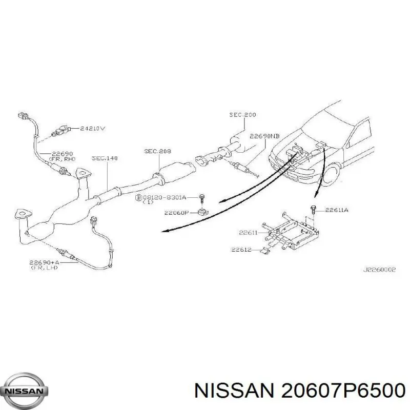  Nissan/Infiniti 20607P6500 preço, a partir de 34,37 USD
