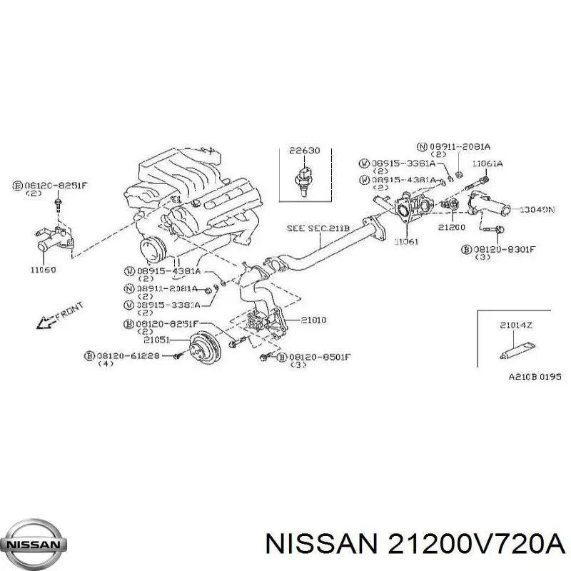  Nissan/Infiniti 21200V720A preço, a partir de 34,55 USD
