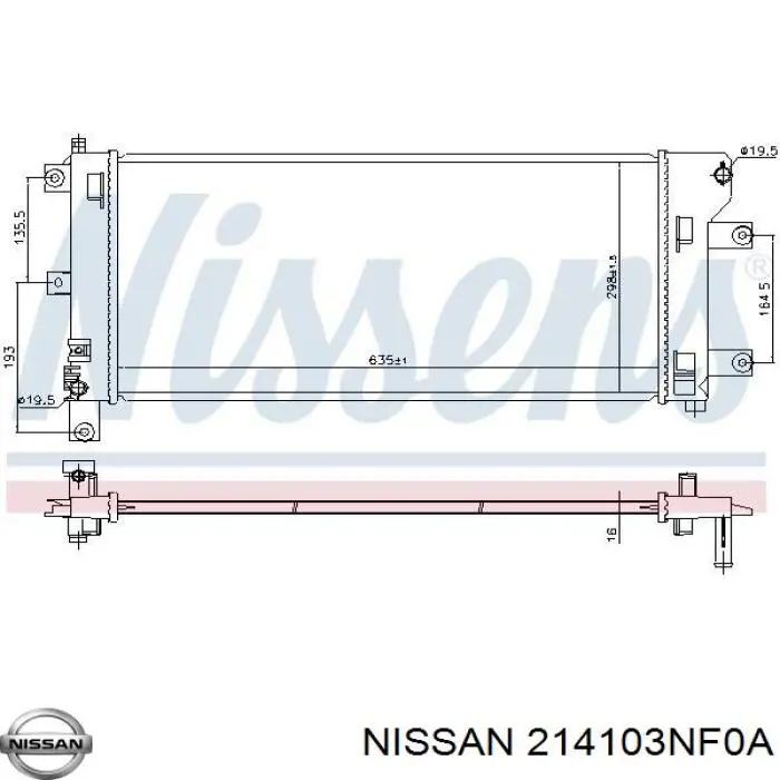 Compre 613NSA208 TYC Radiador de esfriamento de motor