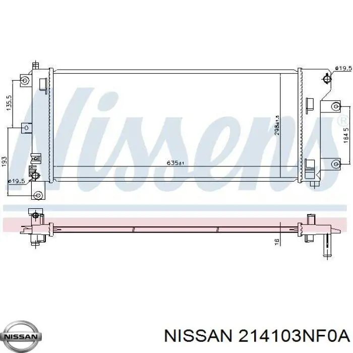Compre 613NSA208 TYC Radiador de esfriamento de motor