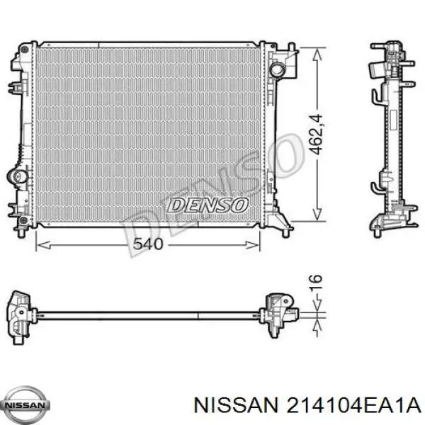 27C1082 Polcar Radiador de esfriamento de motor
