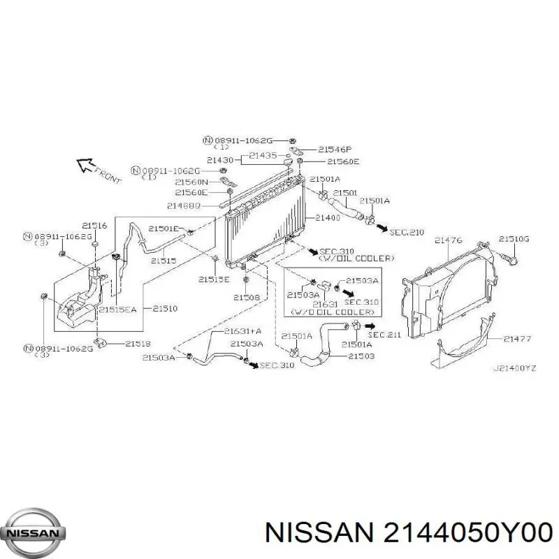  Nissan/Infiniti 2144050Y00 preço, a partir de 2,01 USD