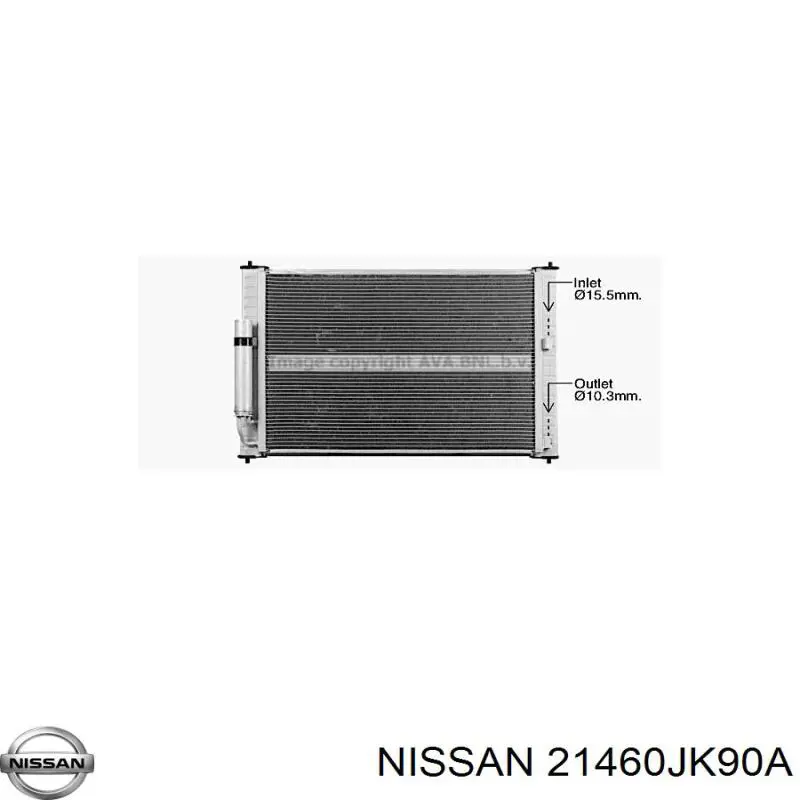 Radiador de esfriamento de motor Nissan/Infiniti 21460JK90A preço, a partir de 344,17 USD
