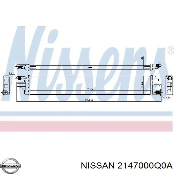 Compre 214C10001R Nissan/Infiniti Radiador de esfriamento de motor adicional