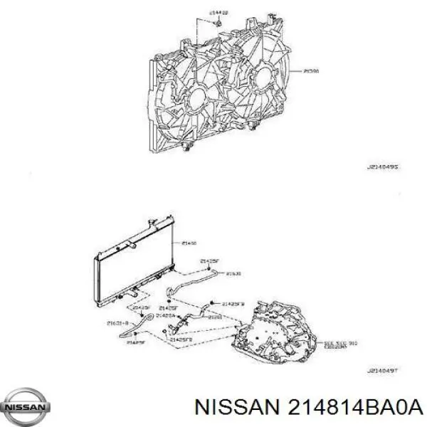 682NSA048 TYC Difusor do radiador de esfriamento, montado com motor e roda de aletas