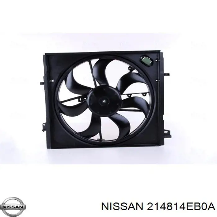214814EB0A Nissan/Infiniti Difusor do radiador de esfriamento, montado com motor e roda de aletas