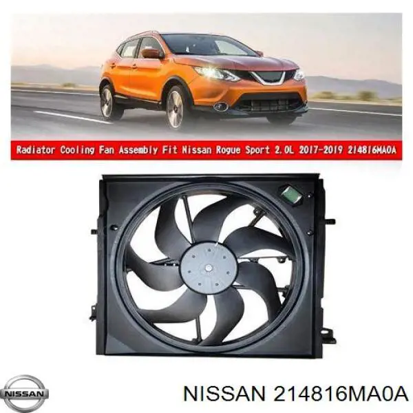 Difusor do radiador de esfriamento, montado com motor e roda de aletas Nissan/Infiniti 214816MA0A preço, a partir de 166,08 USD