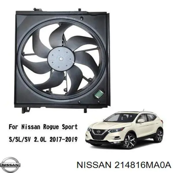 Compre 214816MA0A Nissan/Infiniti Difusor do radiador de esfriamento, montado com motor e roda de aletas