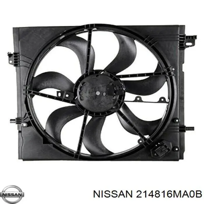 214816MA0B Nissan/Infiniti Difusor do radiador de esfriamento, montado com motor e roda de aletas