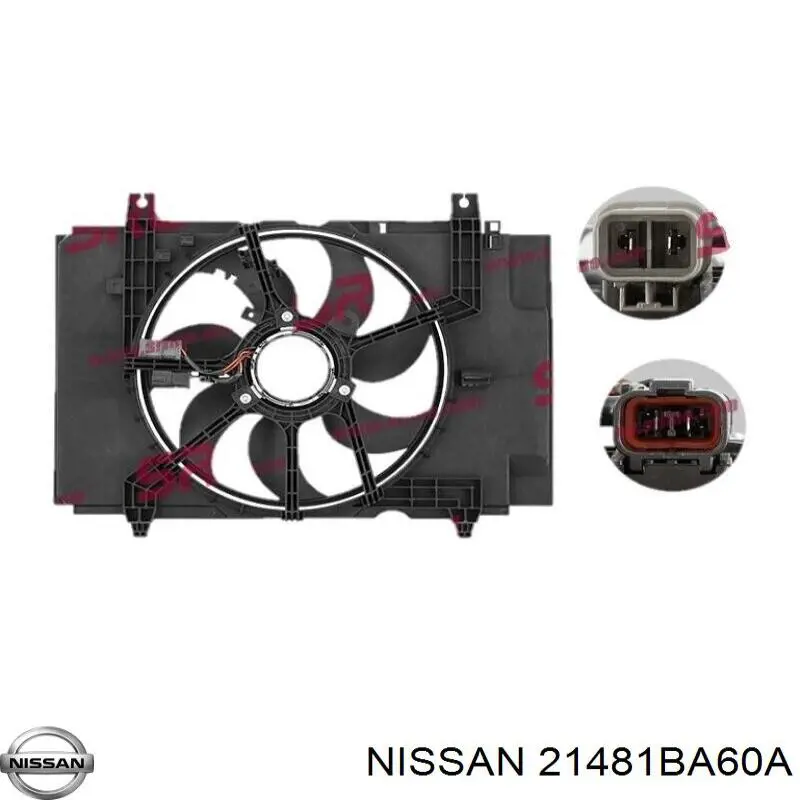 Difusor do radiador de aparelho de ar condicionado, montado com roda de aletas e o motor Nissan/Infiniti 21481BA60A preço, a partir de 185,42 USD