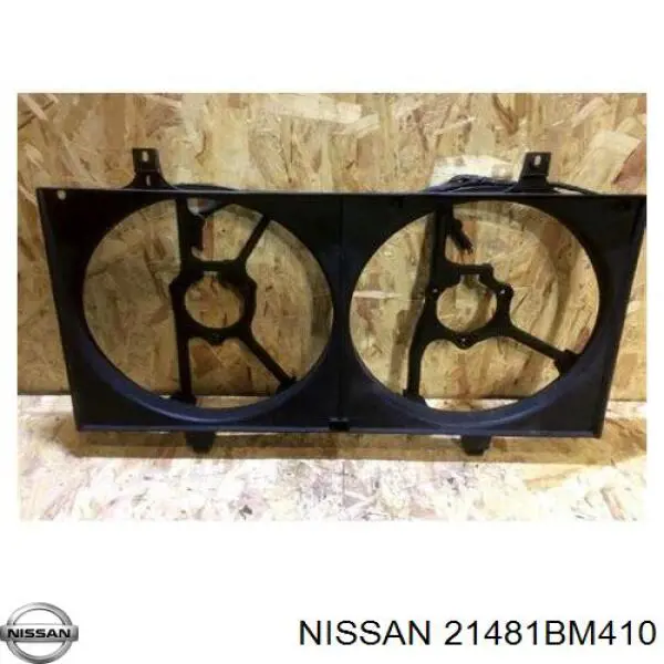 21481BM410 Nissan/Infiniti Difusor do radiador de esfriamento, montado com motor e roda de aletas