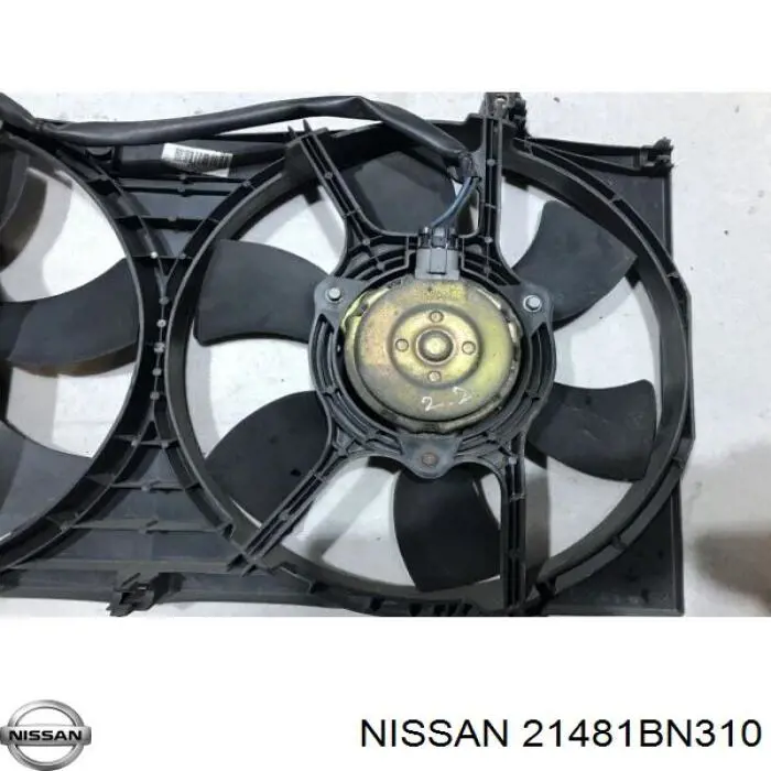 21481BN310 Nissan/Infiniti Ventilador elétrico de esfriamento montado (motor + roda de aletas)