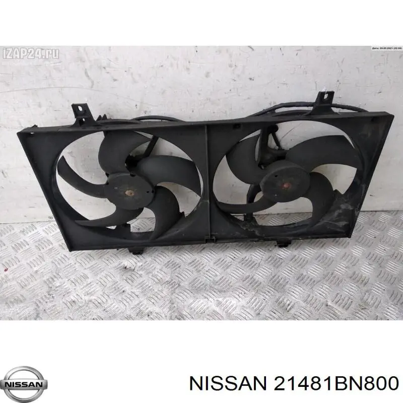 21481BN800 Nissan/Infiniti Difusor do radiador de esfriamento, montado com motor e roda de aletas
