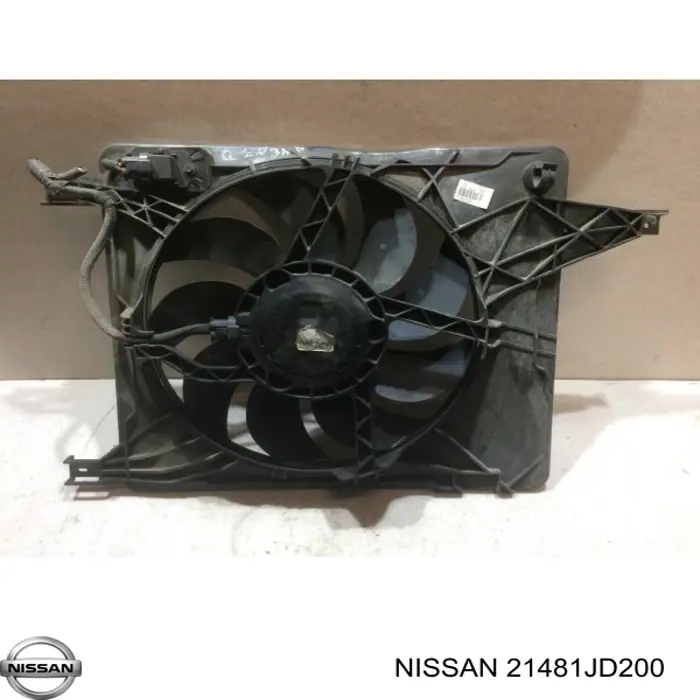 21481JD200 Nissan/Infiniti Difusor do radiador de esfriamento, montado com motor e roda de aletas