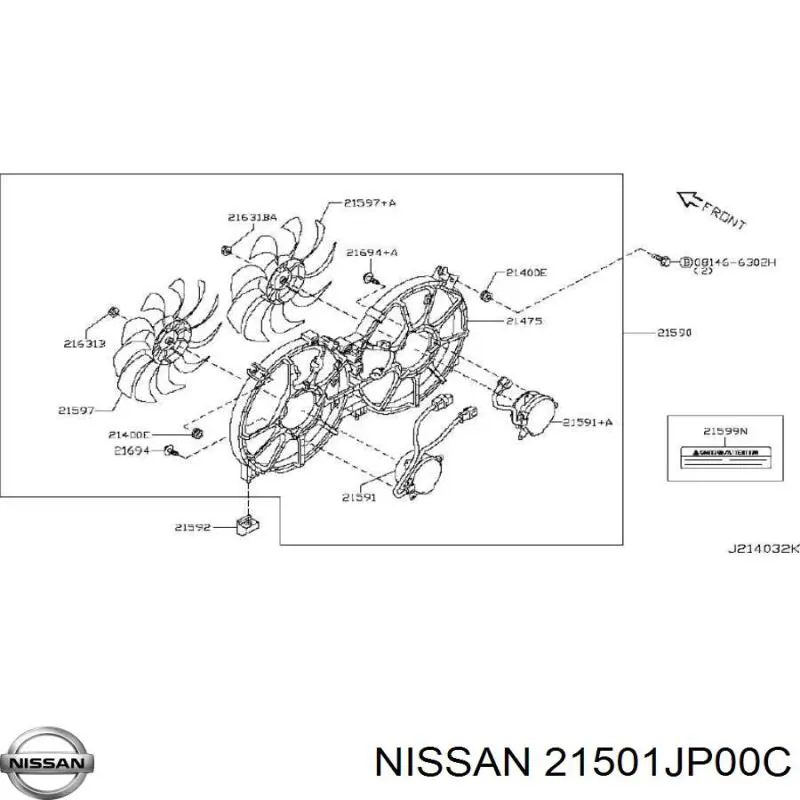 21501JP00C Nissan/Infiniti 